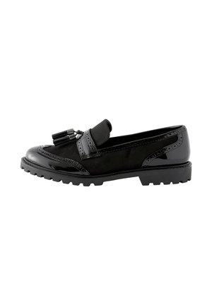 Next WIDE FIT FOREVER COMFORT TASSEL DETAIL CLEATED - Instappers - black mix