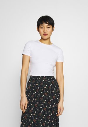 FITTED CREW - T-shirt basic - white