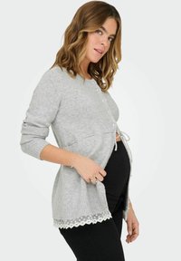 ONLY MATERNITY OLMCHER - Cardigan - light grey melange