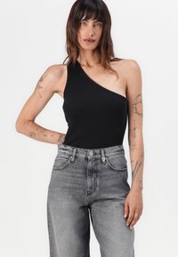 Pinko ESTELLE EGG MOONLIGHT - Straight leg jeans - lavaggio dark gray
