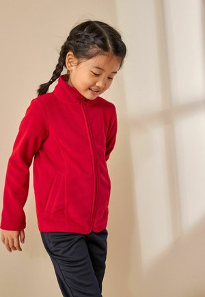 ZIP THROUGH - Fleece jacket - red