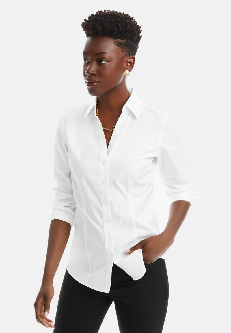 Brooks Brothers NONIRON STRETCH Hemdbluse white/weiß Zalando.at