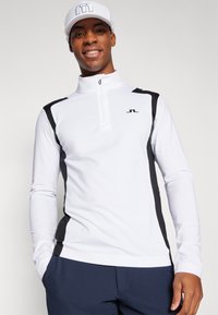 J.LINDEBERG Sports LUKAS QUARTER MID LAYER - Majica z dolgimi rokavi - white