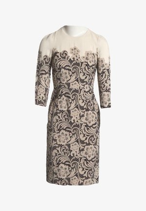 Dolce&Gabbana, MID-LENGTH DRESS MULTICOLOUR - Robe fourreau - beige black
