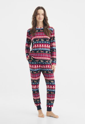 CHRISTMAS DOG FAIR ISLE SET - Conjunto de pijama - dark blue