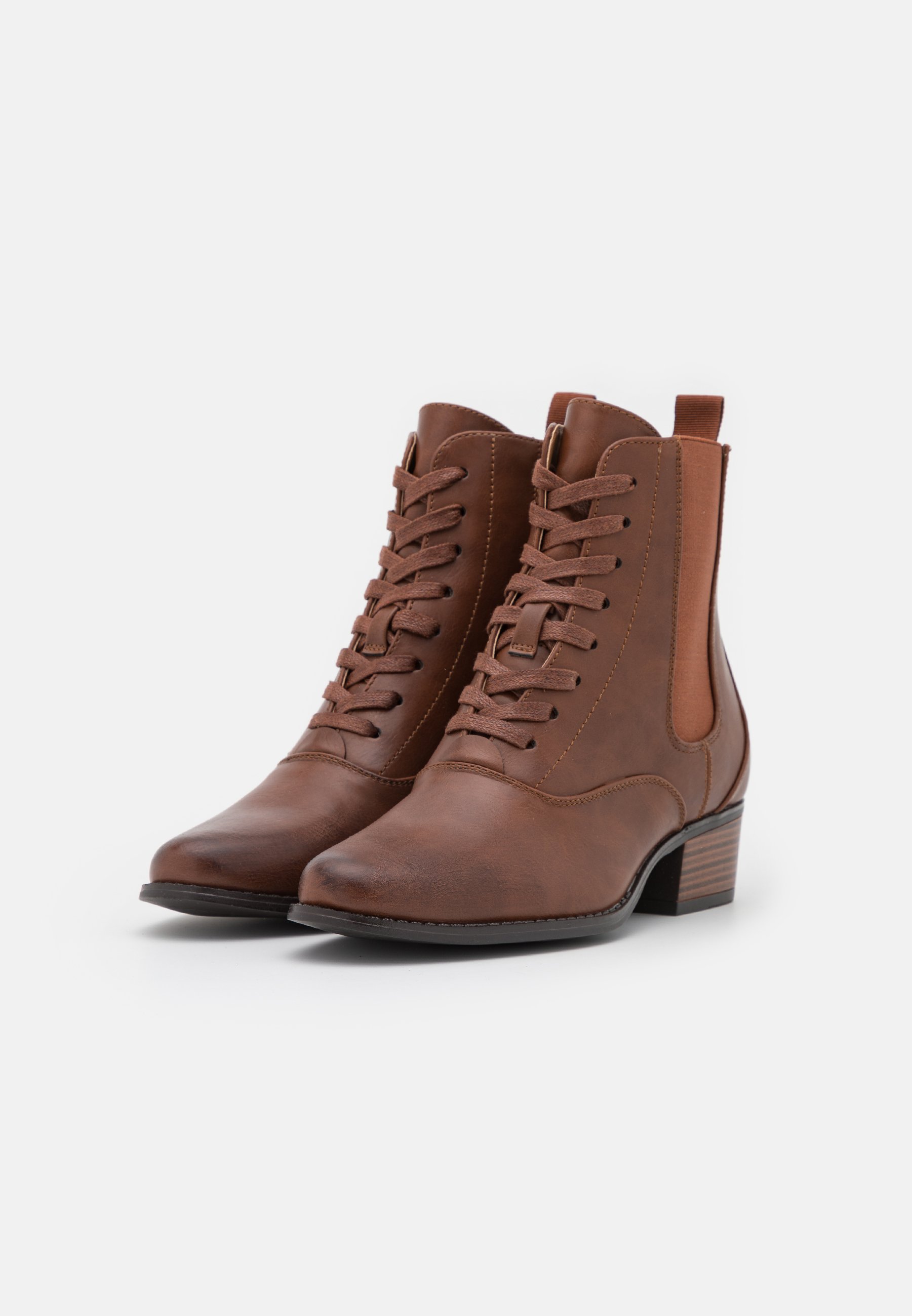 Anna Field Botines con cordones - cognac/coñac - Zalando.es