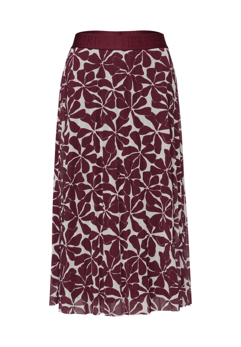 Street One MIDI SKIRT MADE OF MESH WITH PRINT - A-lijn rok - rustic ...