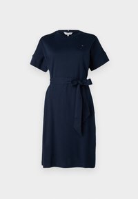 INTERLOCK SHORT DRESS - Dienas kleita - dark night navy