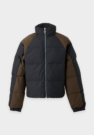 Han Kjøbenhavn, CHECKED PUFFER JACKET UNISEX - Зимно яке - midnight navy