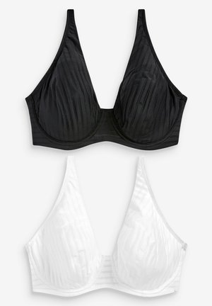 2ER-PACK - Reggiseno push-up - white, black