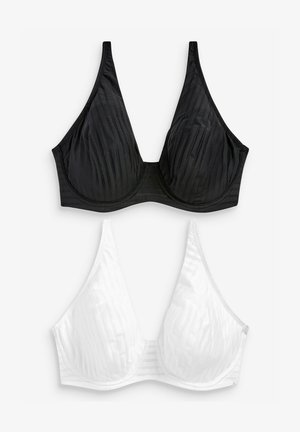Next 2ER-PACK - Push-up podprsenka - white, black