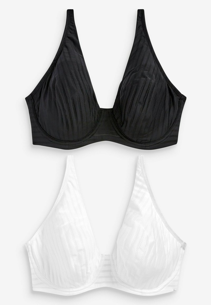 Next 2ER-PACK - Reggiseno push-up - white, black