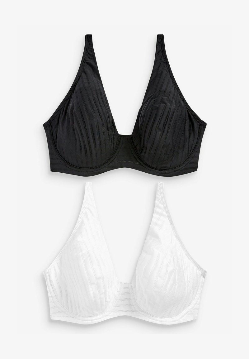 Next 2ER-PACK - Reggiseno push-up - white, black