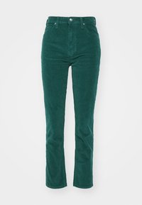 CAROL - Džinsi ar taisnām starām - green