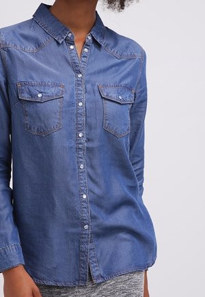 Skjortebluser - stone blue denim