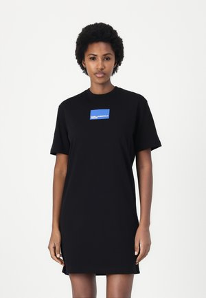 REGULAR TEE DRESS - Vestido ligero - black