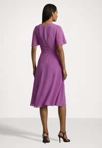 Lauren Ralph Lauren BELTED GEORGETTE DRESS - Koktel haljina / svečana haljina - aurora violet