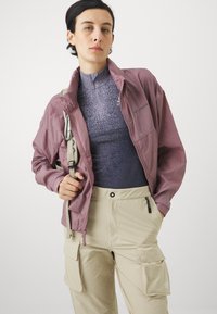 ODLO TURTLE NECK HALF ZIP PERFORMANCE WARM - Apakškrekls - gray ridge
