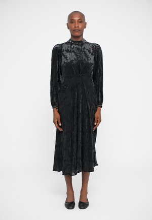 REGINE BURNOUT MIDI DRESS - Hverdagskjole - black