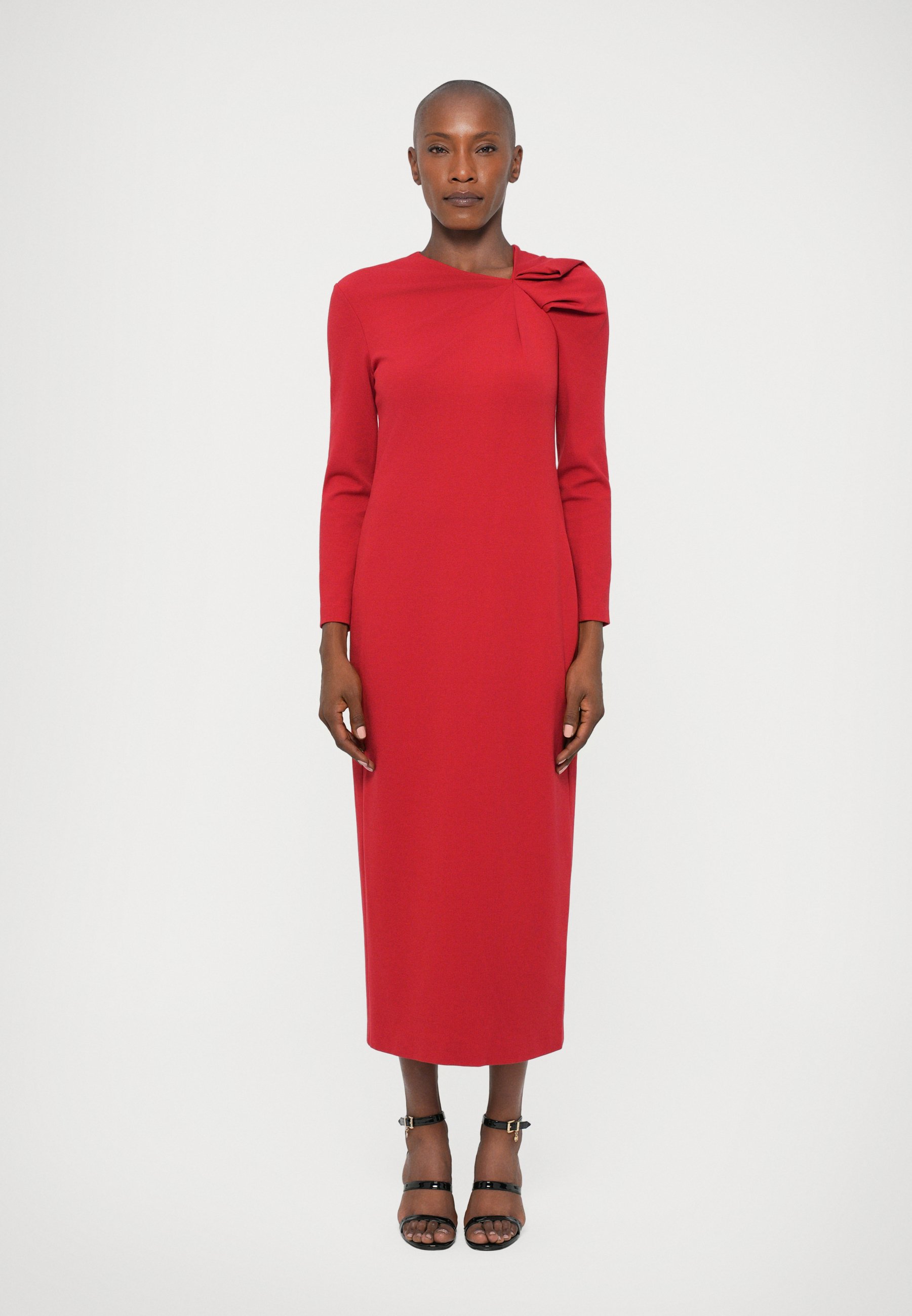 sean john jersey dress Johanna 3/4 Sleeve Sheer Matte Jersey Long Dress