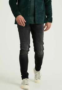 CHASIN' - CARTER TRIX - Slim fit -farkut - black Pienoiskuva 1