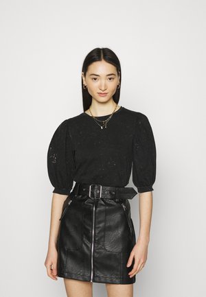 ONLLUCILLA LIFE MIX PUFF - T-shirt med print - black