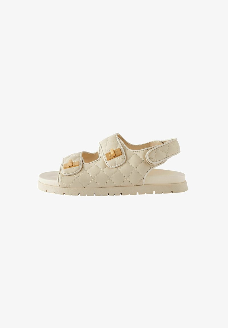 Next WO STRAP QUILTED - Sandále - neutral cream