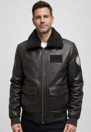 Blouson Cuir Homme Redskins Bleu - Taille M - Neuf Sans étiquette - Style BCBG