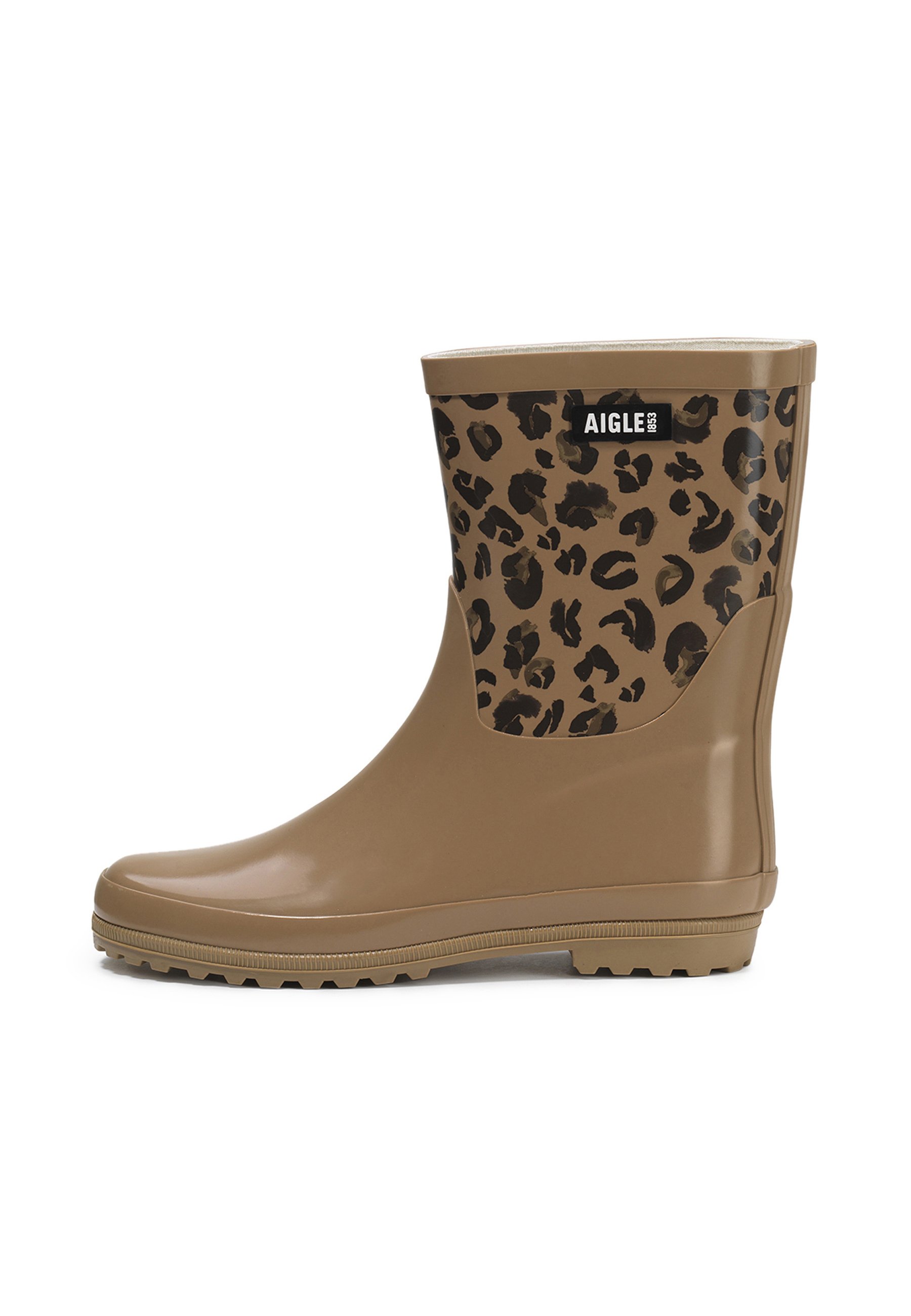 Aigle ELIOSA Bottes en caoutchouc leopard/beige