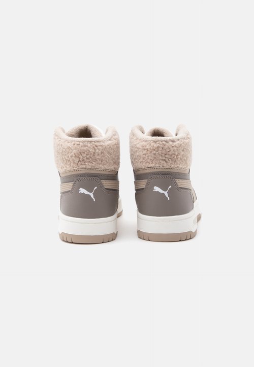 PUMA REBOUND SLAM MID COZY JR UNISEX - High-top trainers - mouse gray/birch/warm white — foto 3