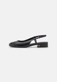 PERLA FLEX SLING FLAT - Takaa avoimet ballerinat - black