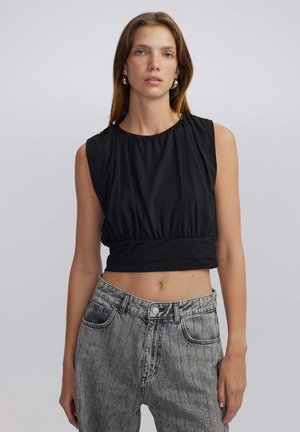 Ipekyol CROP  - Débardeur - black