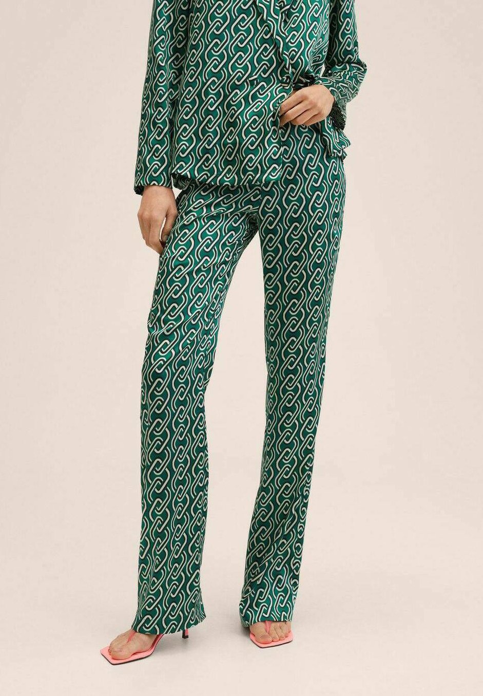 Mango CHAIN - Pantalones - groen/verde - Zalando.es