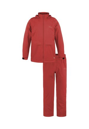 SET - Regenjacke / wasserabweisende Jacke - rot