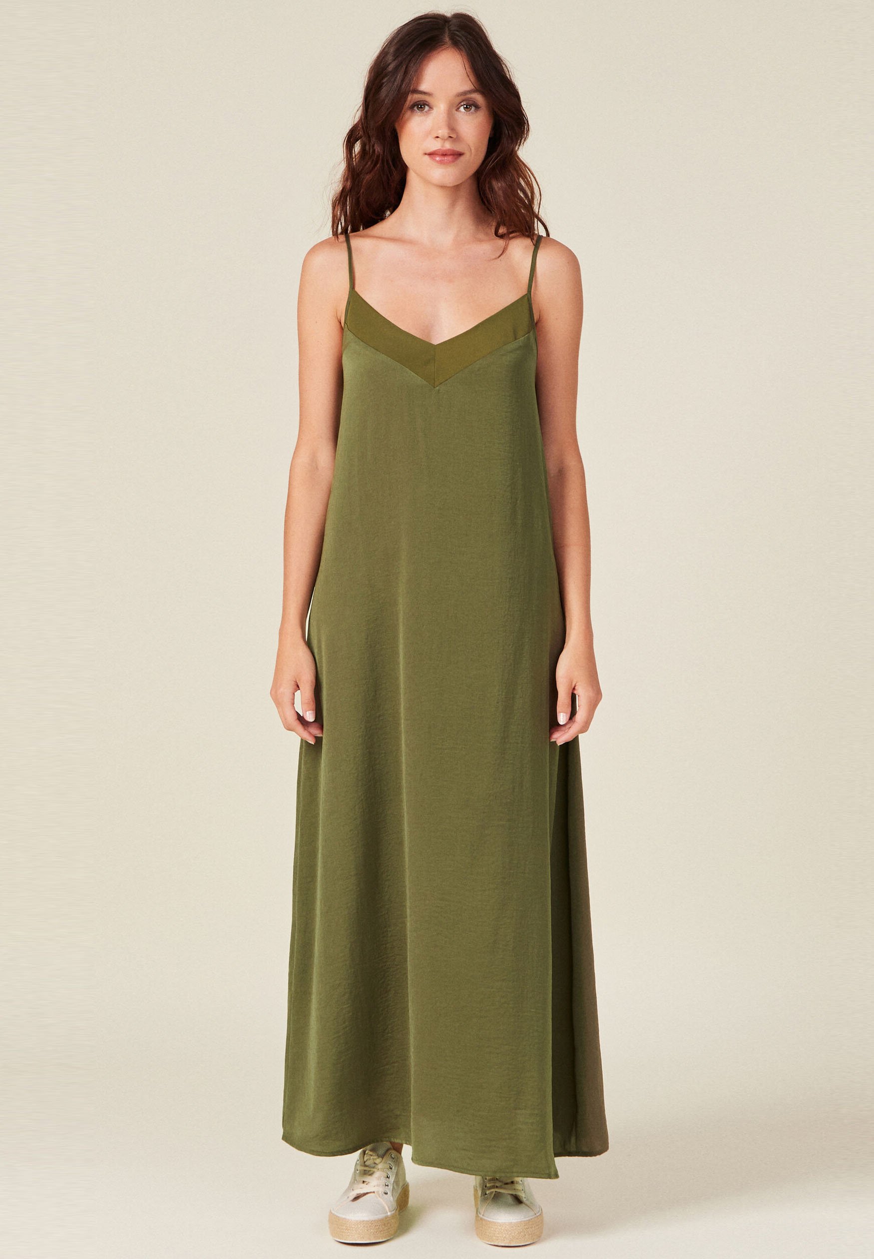 Bonobo Jupe Longue Vert Kaki Bonobo Jupe Femme Kaki Jupe Kaki