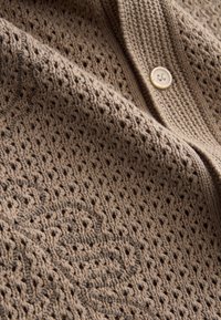 Next RELAXED FIT SHORT SLEEVE EMBROIDERED WITH CUBAN COLLAR . - Camisa - green