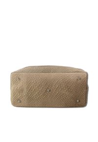 DrachenLeder ABSTRAKTES MUSTER - Sac à main - taupe beige braun