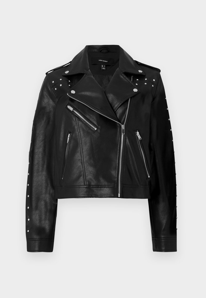 Vero Moda Imitatieleren jas zwart