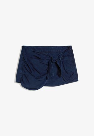 Bershka, SKIRT - Jupe en jean - dark blue