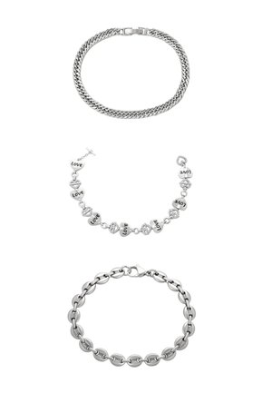 SET - Armband - silver-coloured