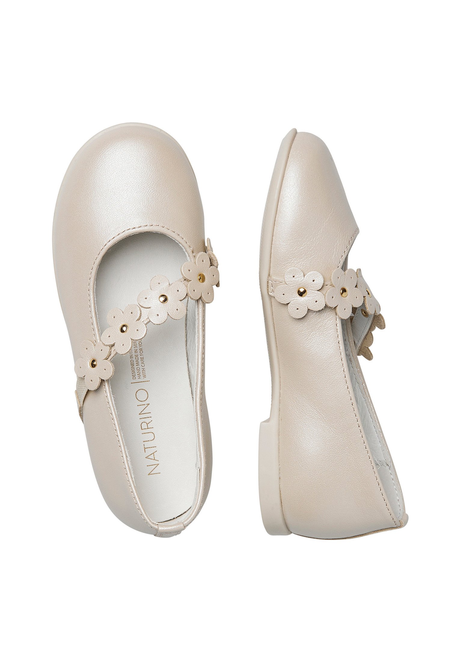 Ballerines En Cuir Naturino Pour Enfants - Modèle Classique Avec Bride Ajustable