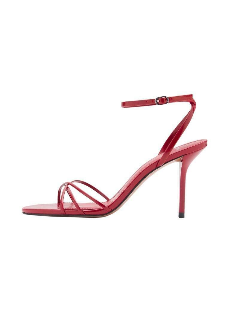 Mango ZAZO - Riemensandalette - red