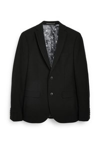 SLIM FIT MOTIONFLEX TWO BUTTON - Bleizers - black