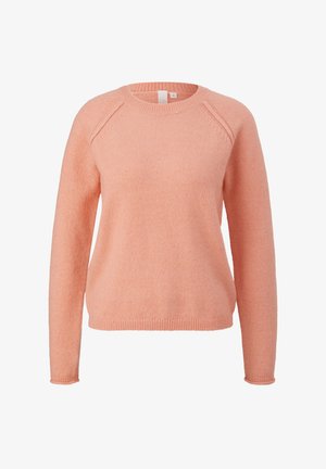 QS MIT ROLLSAUM - Trui - papaya