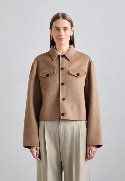 Filippa K SHORT JACKET - Giacca leggera - dark khaki