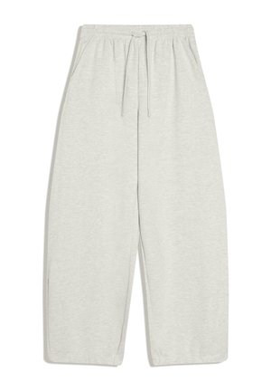 Bershka, BARREL TROUSERS WITH STOPPERS 01167737 - Pantaloni de trening - mottled light grey
