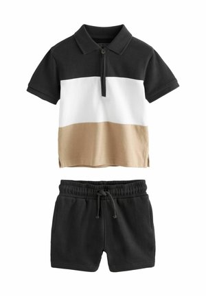 ZIP SET-REGULAR FIT - Tréningruha alsók - black white
