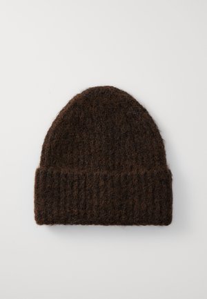 Gina Tricot BRUSHED BEANIE - Bonnet - brown
