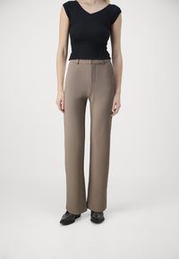 ONLY - ONLRAFFY LIFE STRAIGHT PANT - Trousers - fossil Thumbnail Image 1