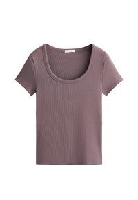 SOFT TOUCH HEAVY RIB ROUND NECK - Tricou basic - lilac